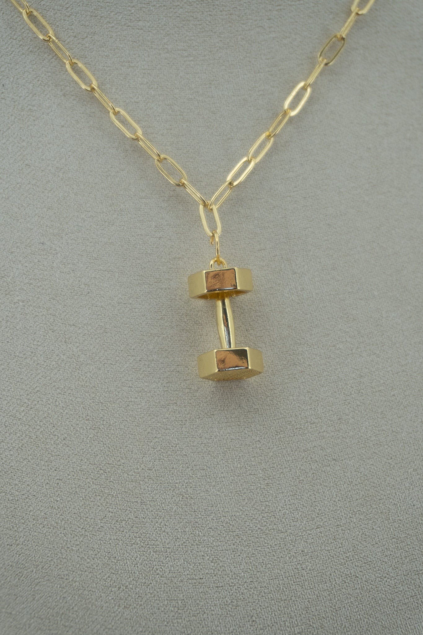 dumbbell charm