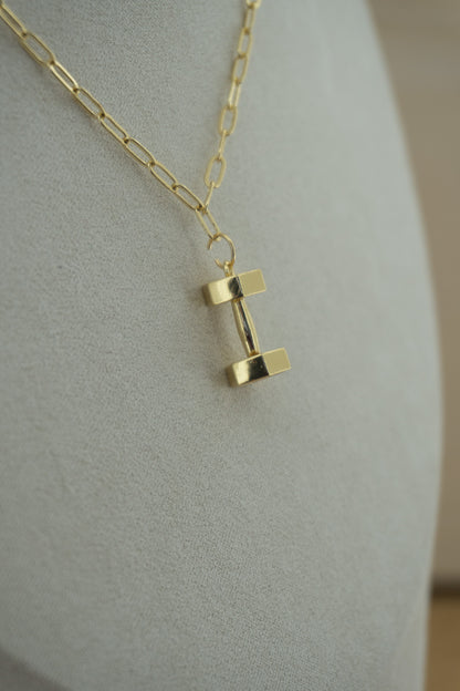 dumbbell charm