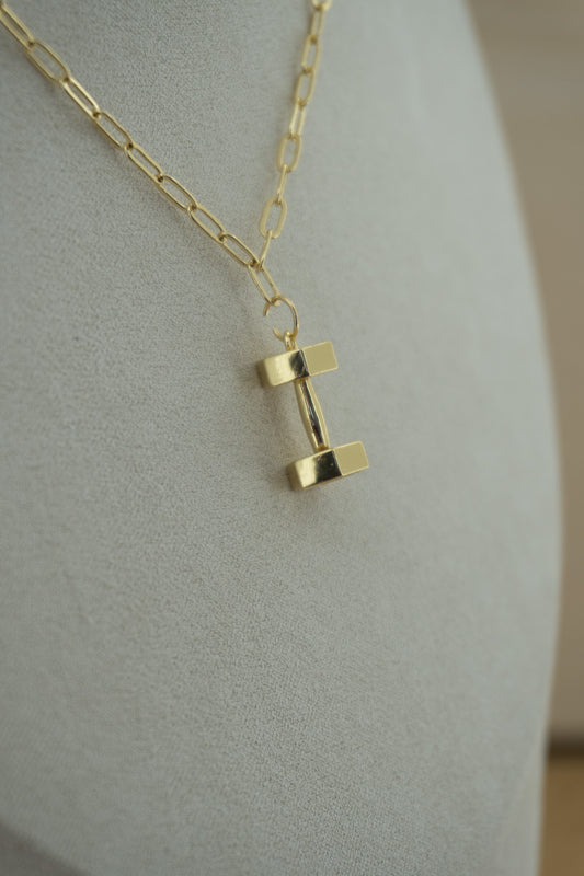 dumbbell charm