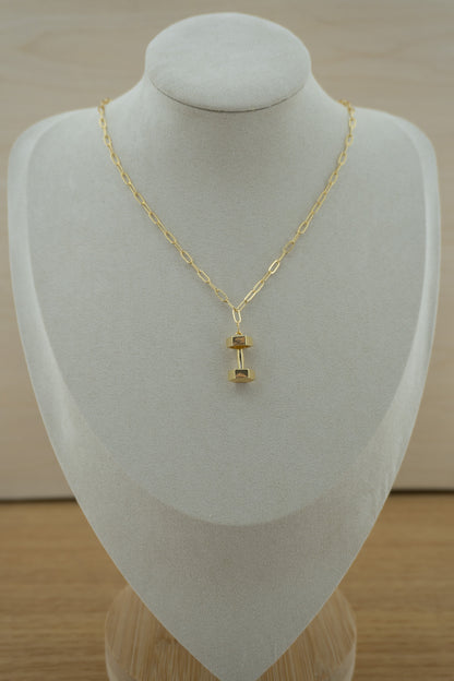 dumbbell charm