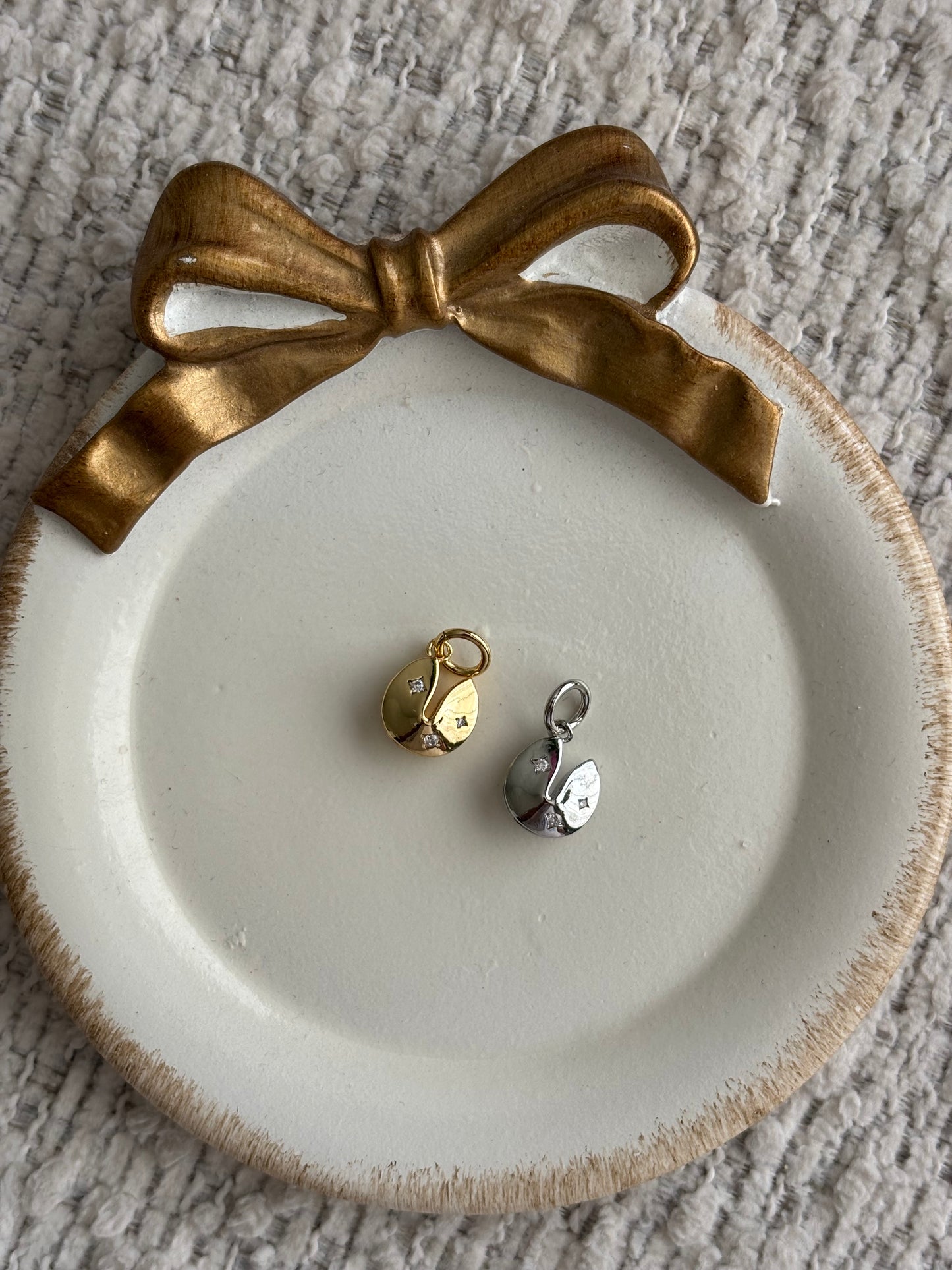 fortune cookie bling charm
