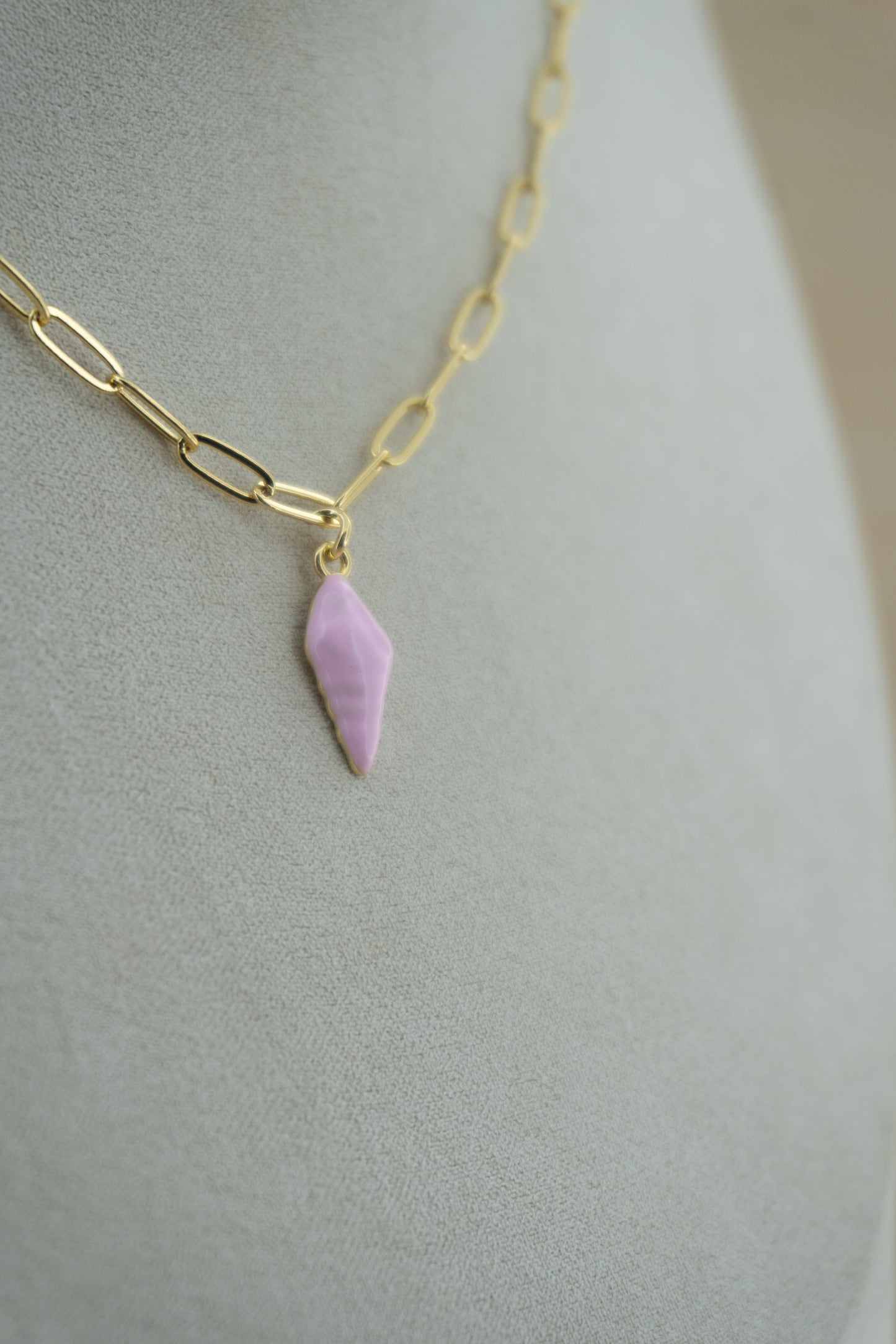 pink shell charm