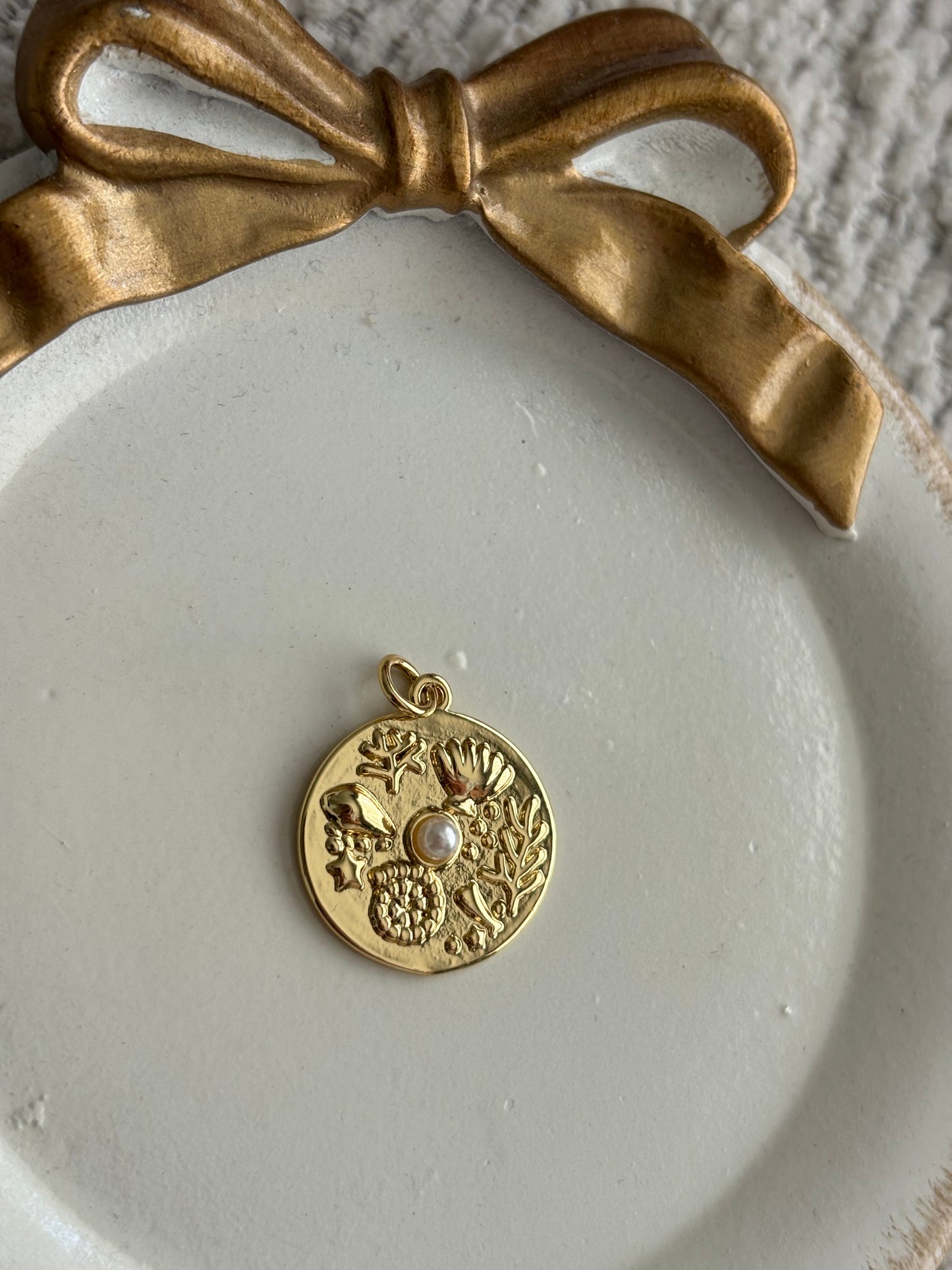 sea life pearl charm