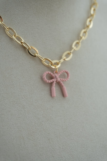 yeehaw bow pink charm