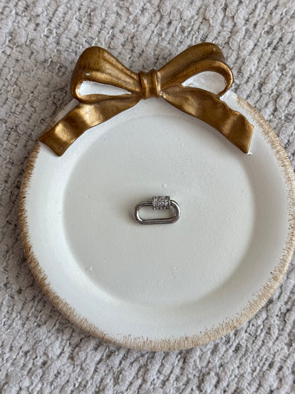 mini silver carabiner