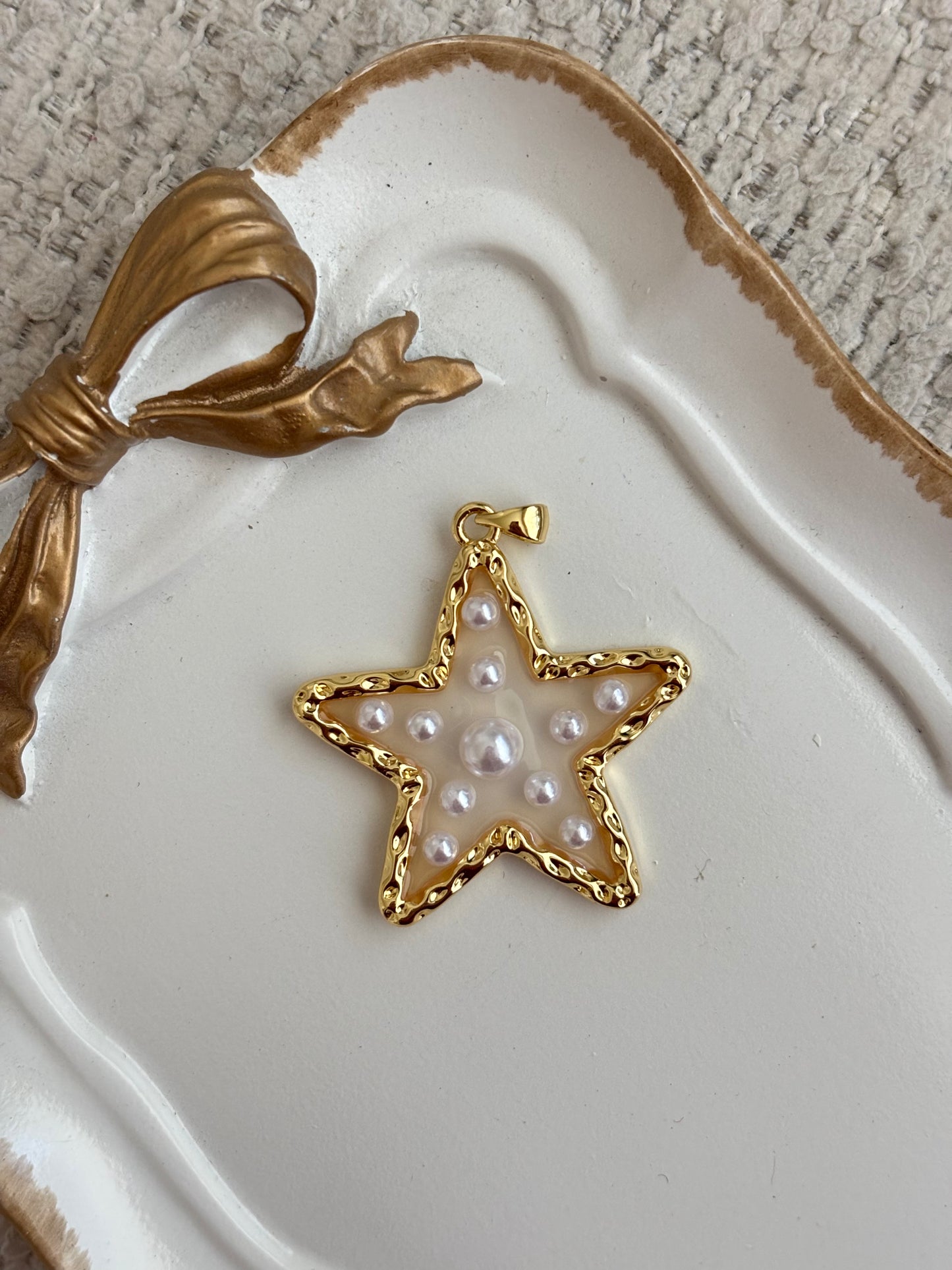 pearly star charm