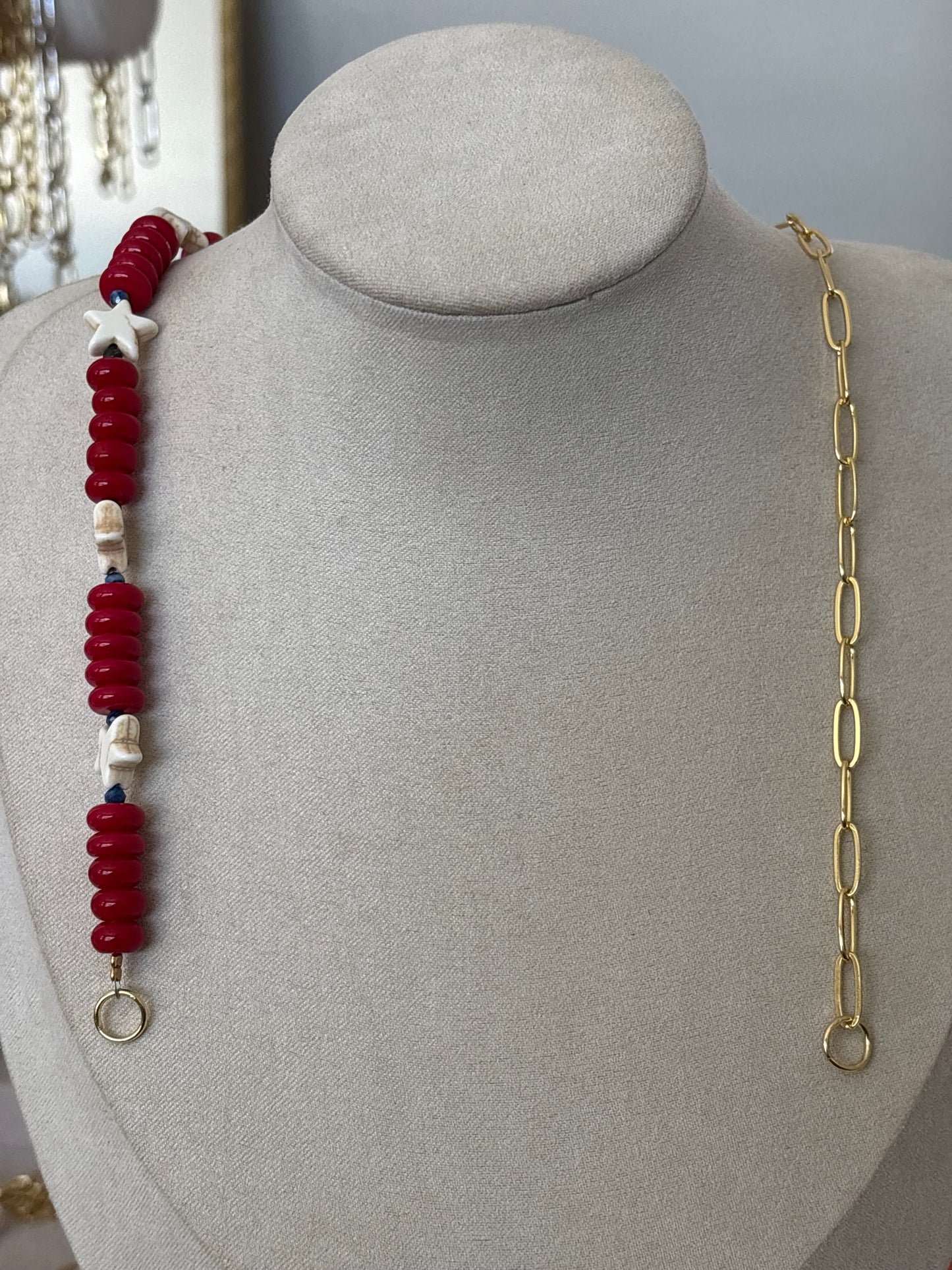 star spangled beaded chain